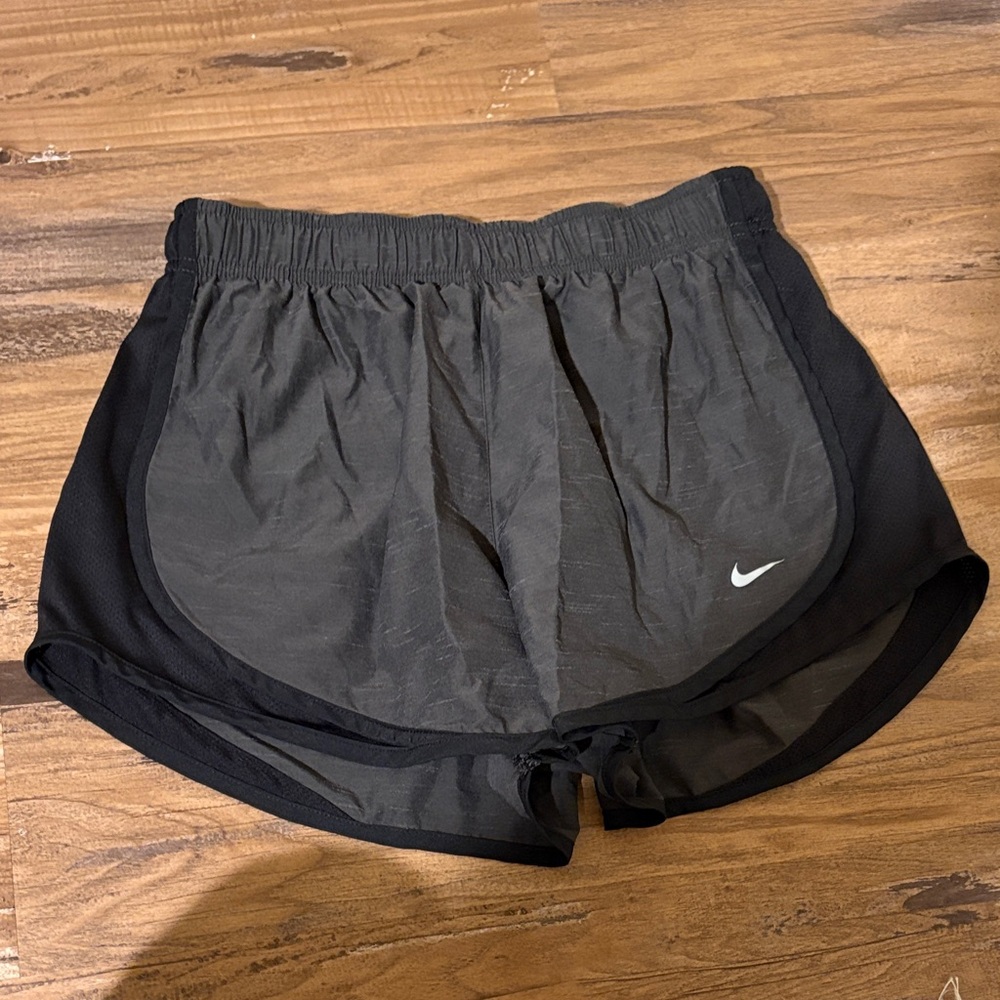 Kids Nike Charcoal and Black Athletic Shorts